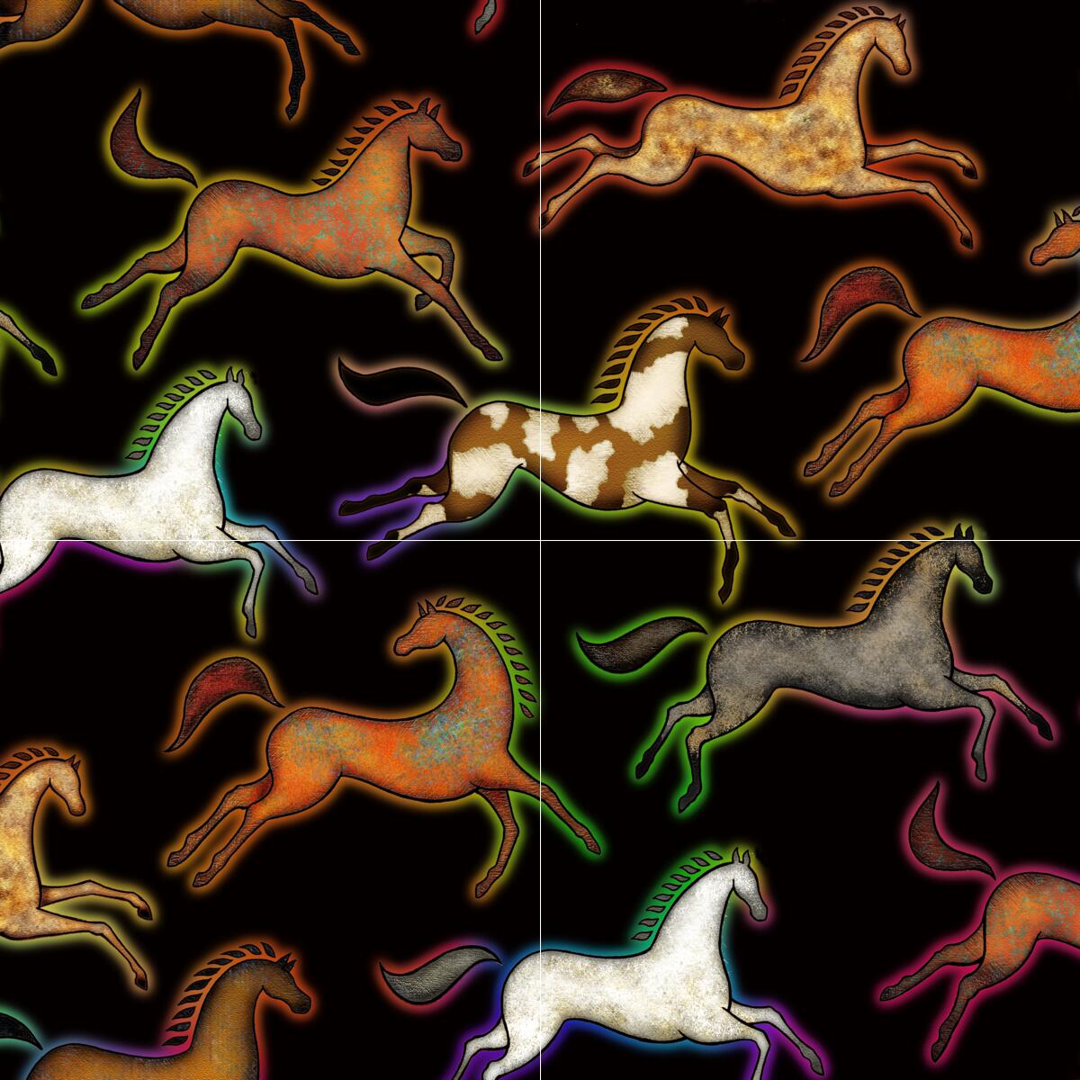 Ceramic Backsplash Tile Mural Horse Animal Kitchen/Bathroom – Southwest Horse 4