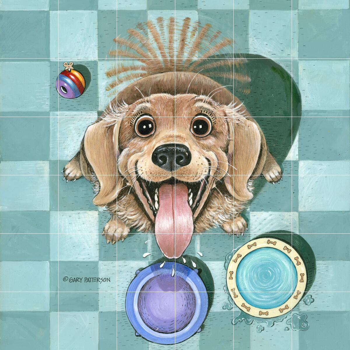 Ceramic Backsplash Tile Mural Comical Fun Funny Kitchen/Bathroom - Feed Me - Picture 9 of 15