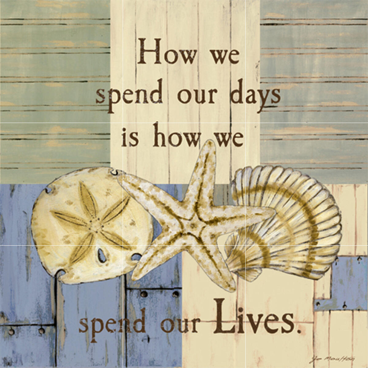 Ceramic Backsplash Tile Mural Inspirational Religious - How We Spend Our Lives