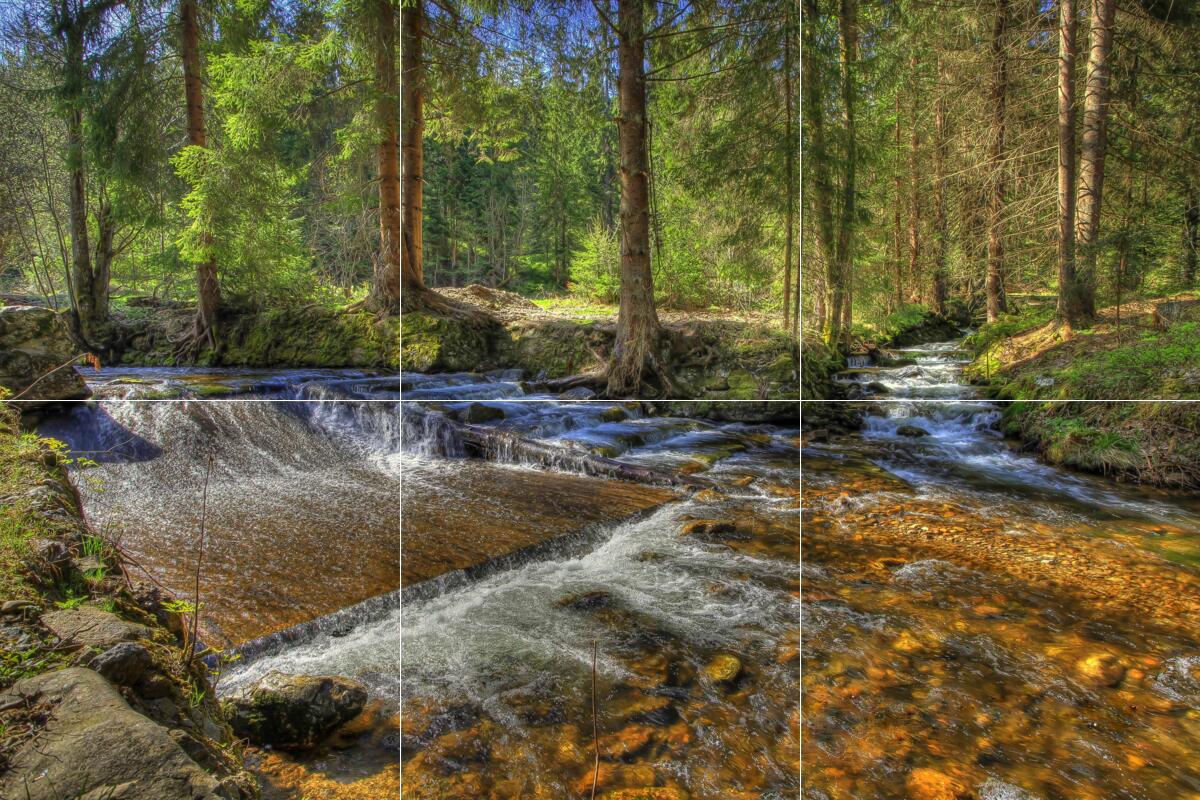 Ceramic Backsplash Tile Mural Real Life Kitchen/Bathroom – Mountain Stream 2