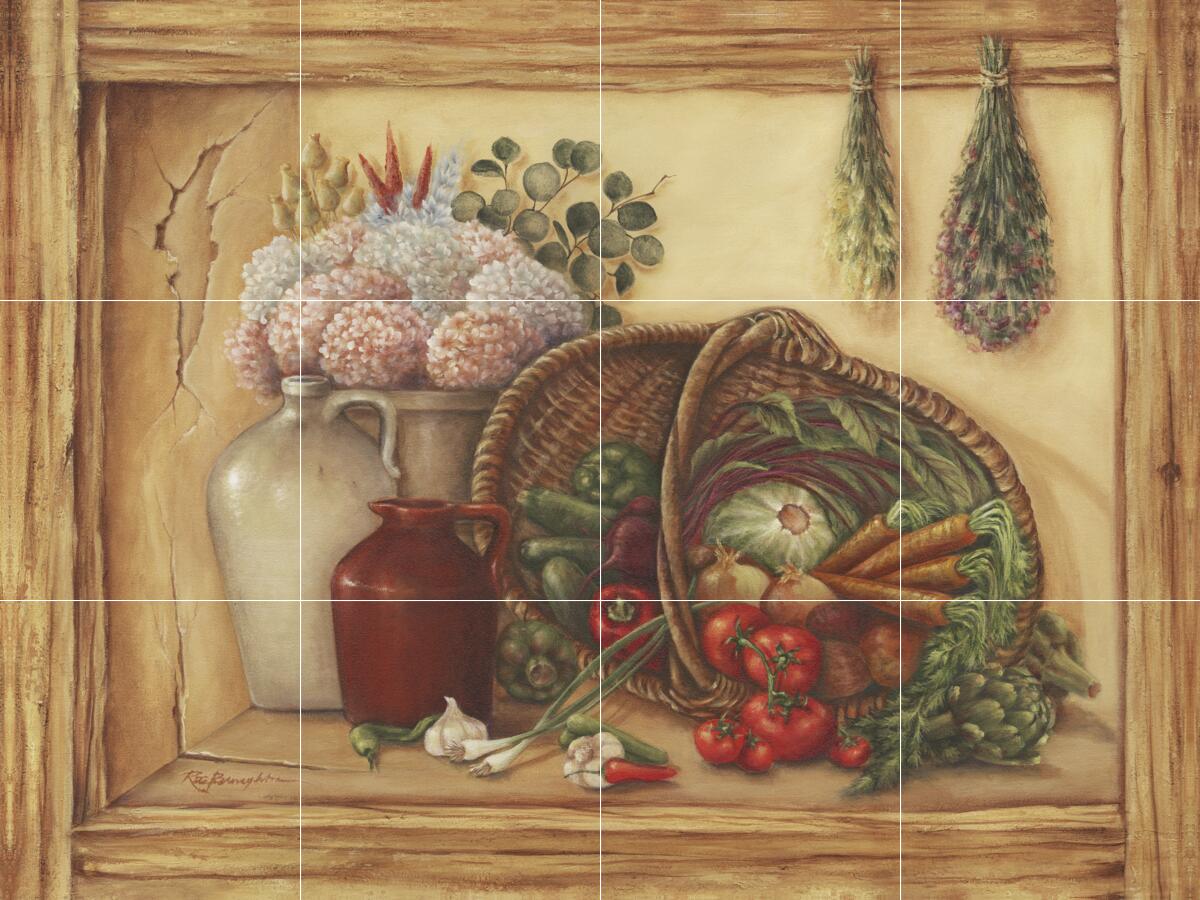 Ceramic Backsplash Tile Mural Kitchen Kitchen - Butlers Pantry - Rita Broughton