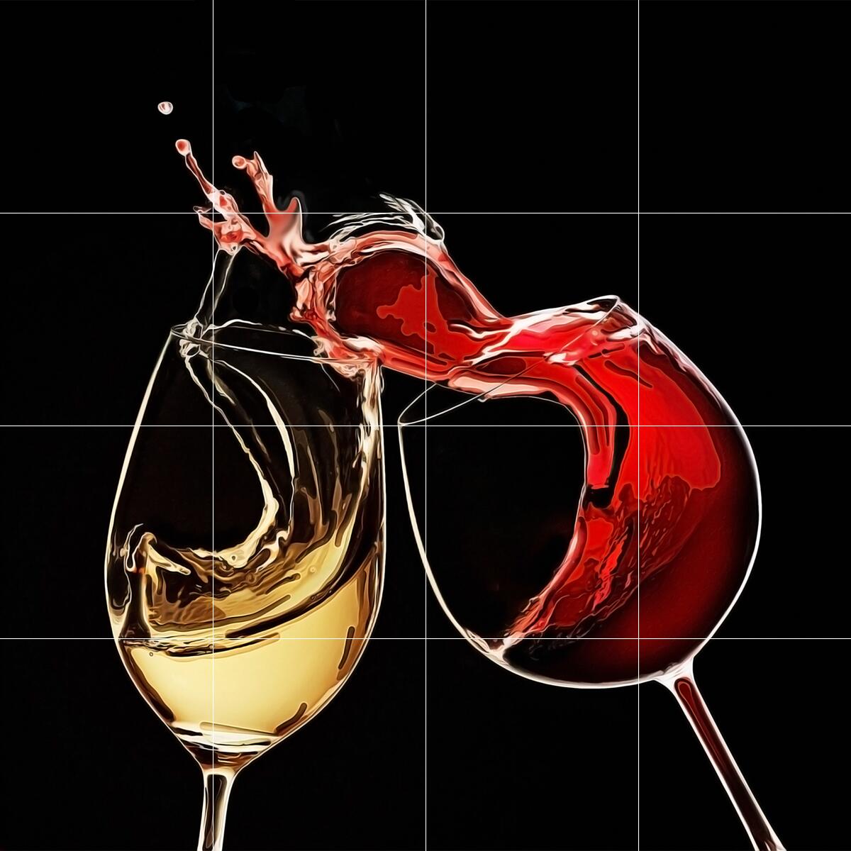 Ceramic Backsplash Tile Mural Wine Themed Kitchen - Cheers - David Miller - Picture 5 of 10